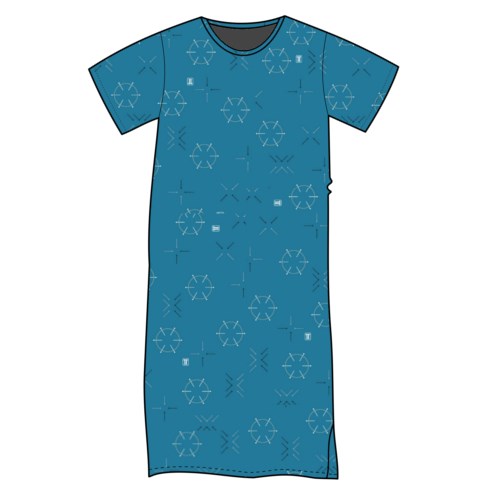 ACTOR short-sleeved nightshirt with subtle pattern A-01 Lonka 125403 L-11