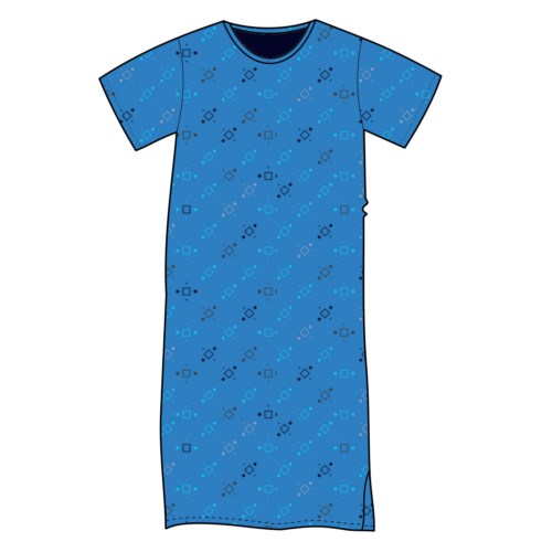 ACTOR short-sleeved nightshirt with subtle pattern B-02 Lonka 125406 L-11