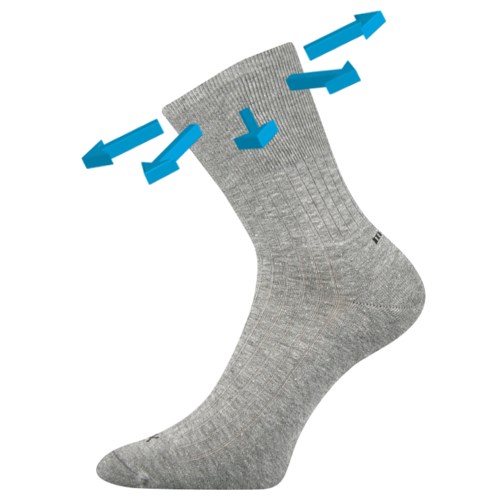 Medicine CORSA socks with soft cuff GREY MELANGE VoXX 122165 L-11