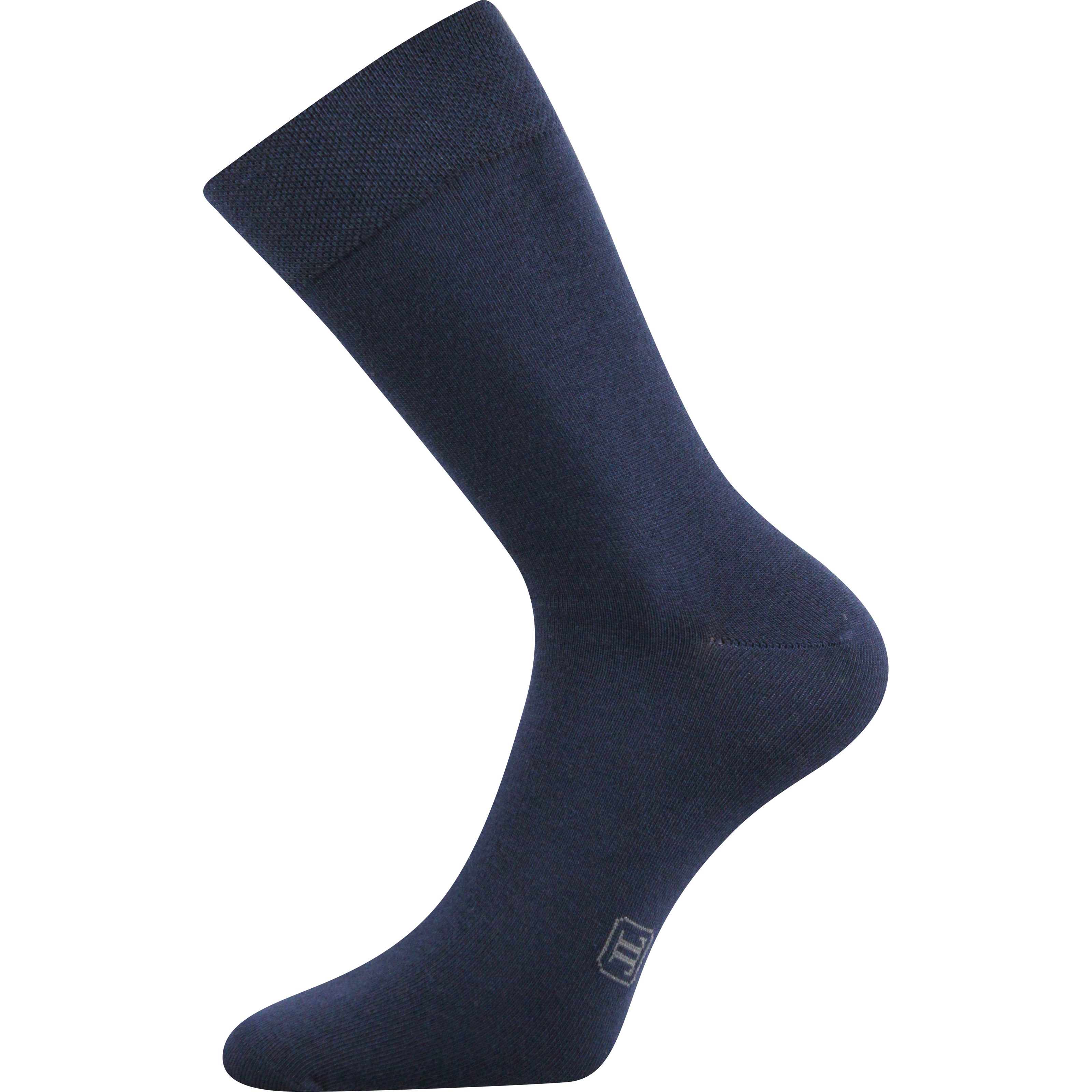 DECOLOR men's formal socks with silver DARK BLUE Lonka 122248 L-11