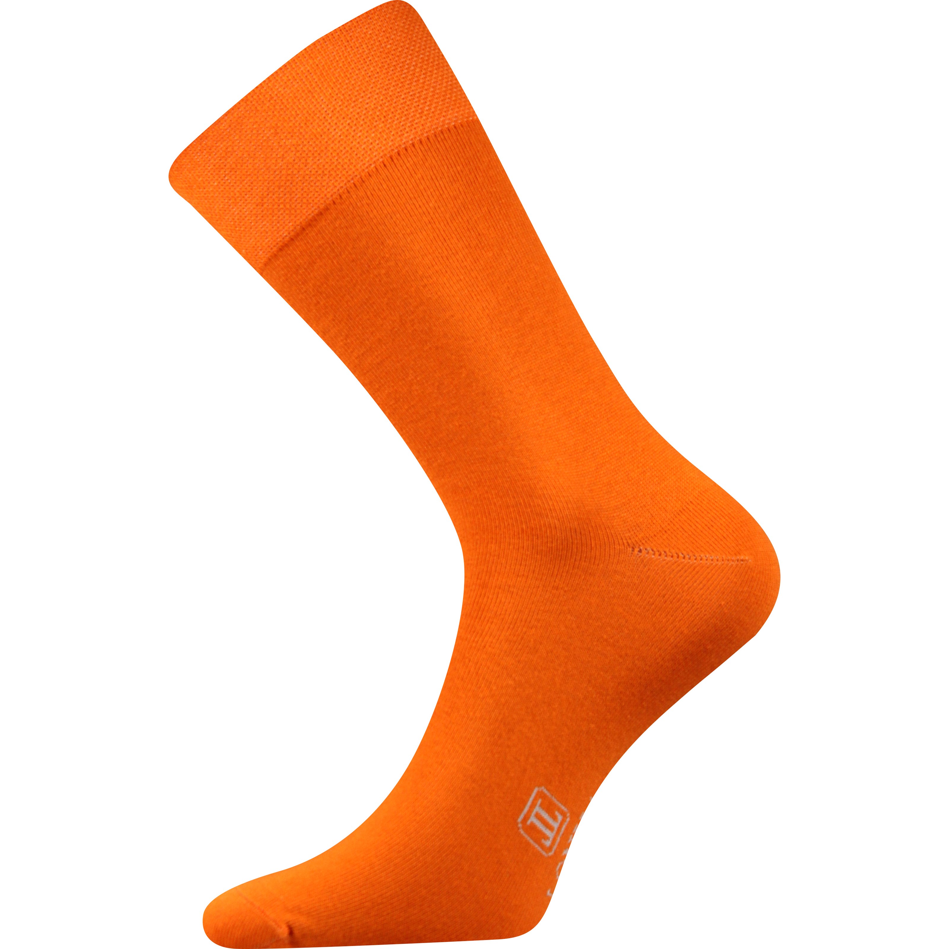 DECOLOR men's formal socks with silver ORANGE Lonka 122241 L-11