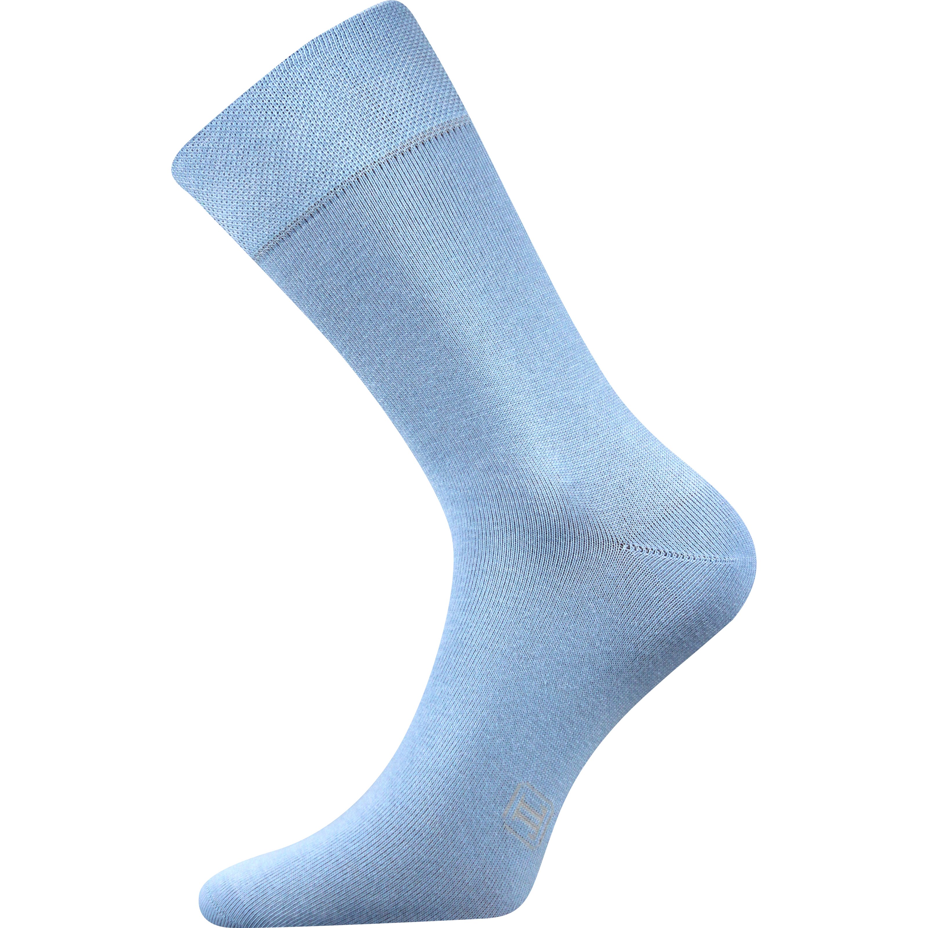 DECOLOR men's dress socks with silver LIGHT BLUE Lonka 122245 L-11