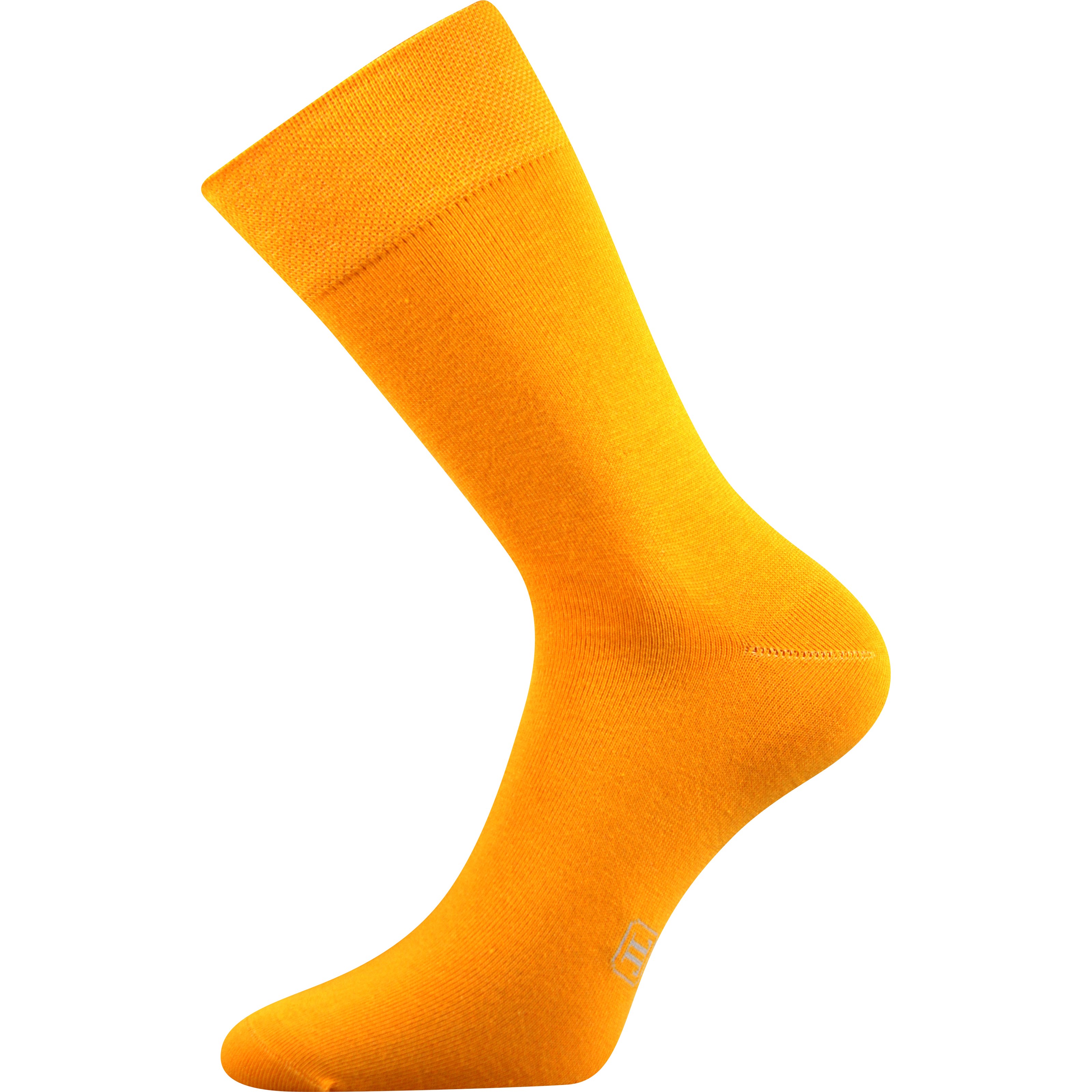 DECOLOR men's dress socks with silver LIGHT ORANGE Lonka 122251 L-11
