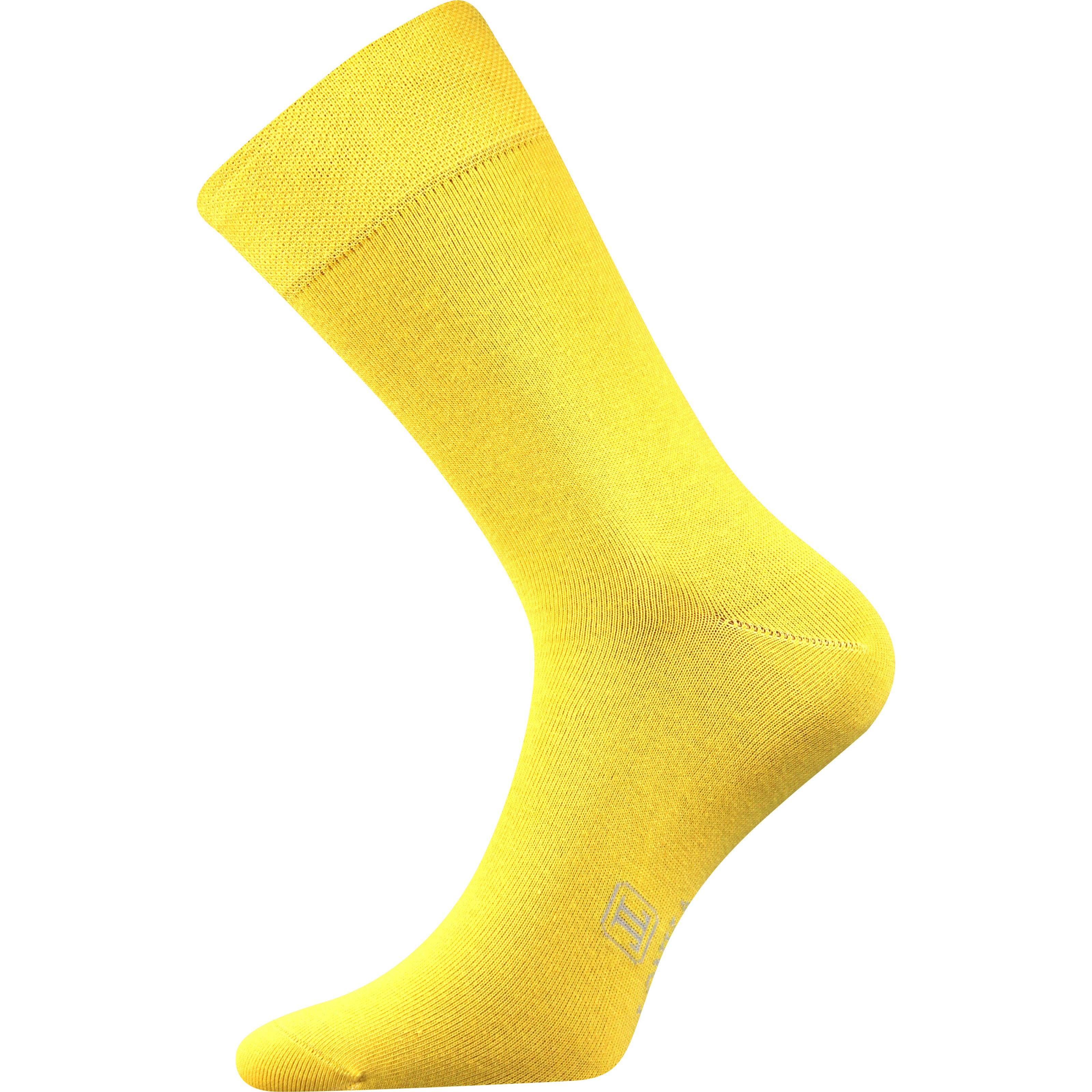 DECOLOR men's dress socks with silver YELLOW Lonka 122255 L-11