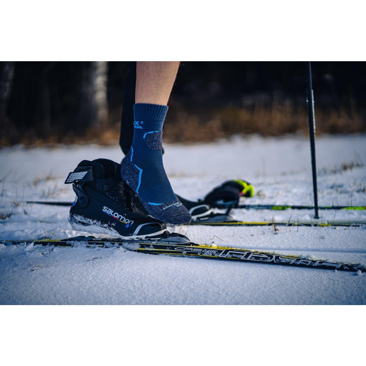 DUALIX double-layer merino thermo socks with silver DARK GREY VoXX 122317 L-11