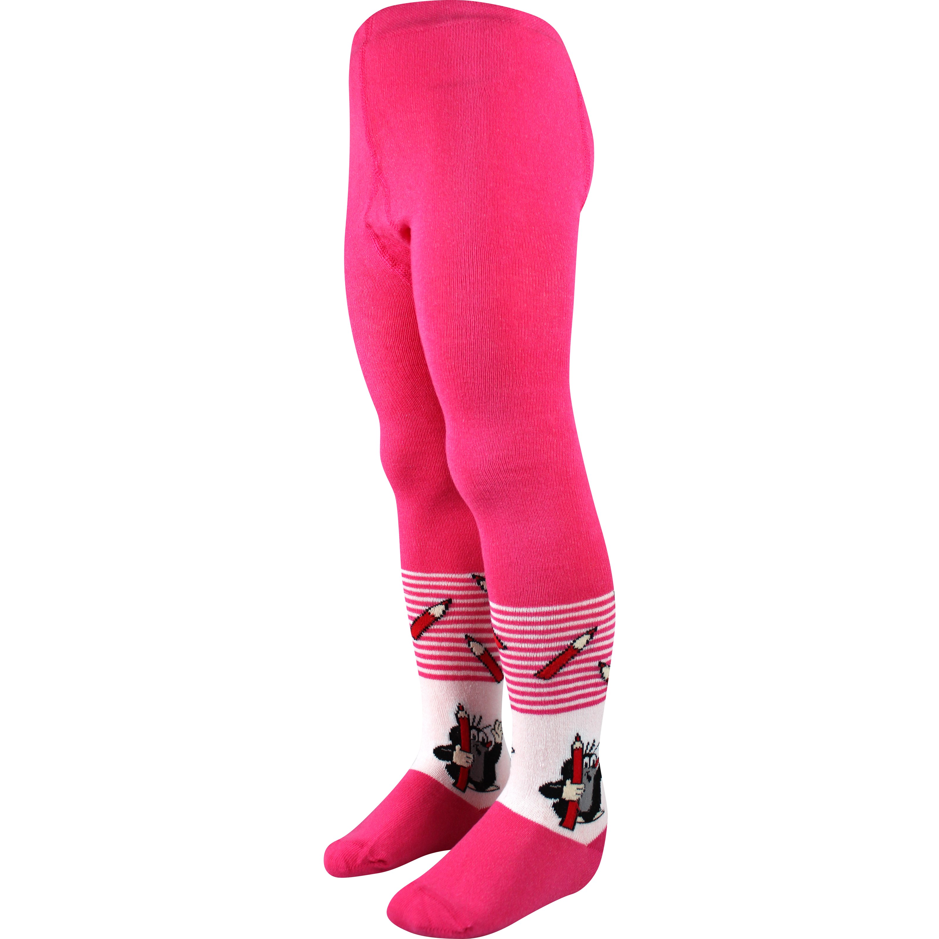 Children's tights KR 222 with Mole picture MAGENTA BOMA 121247 L-11