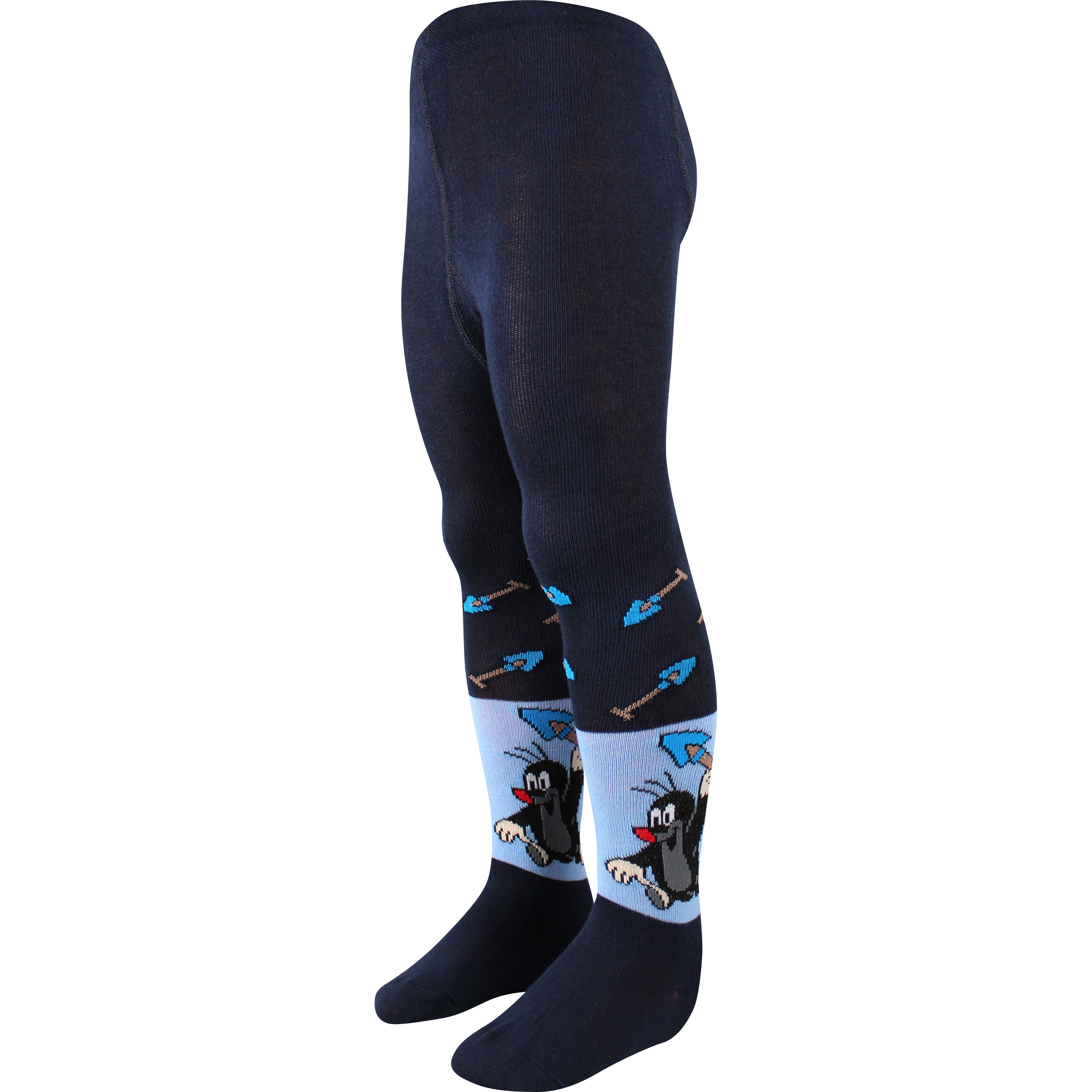 Children's tights KR 222 with Mole picture DARK BLUE BOMA 123232 L-11