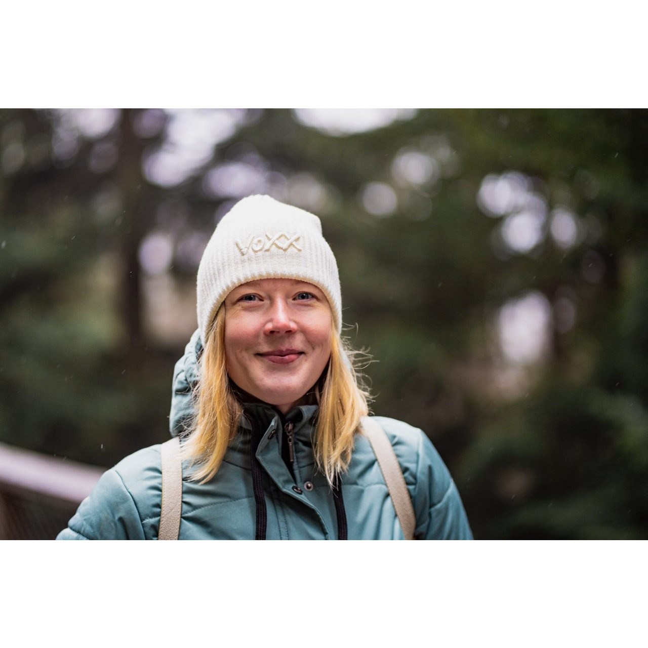 KYRONA women's knitted hat with viscose WHITE VoXX 124498 L-11