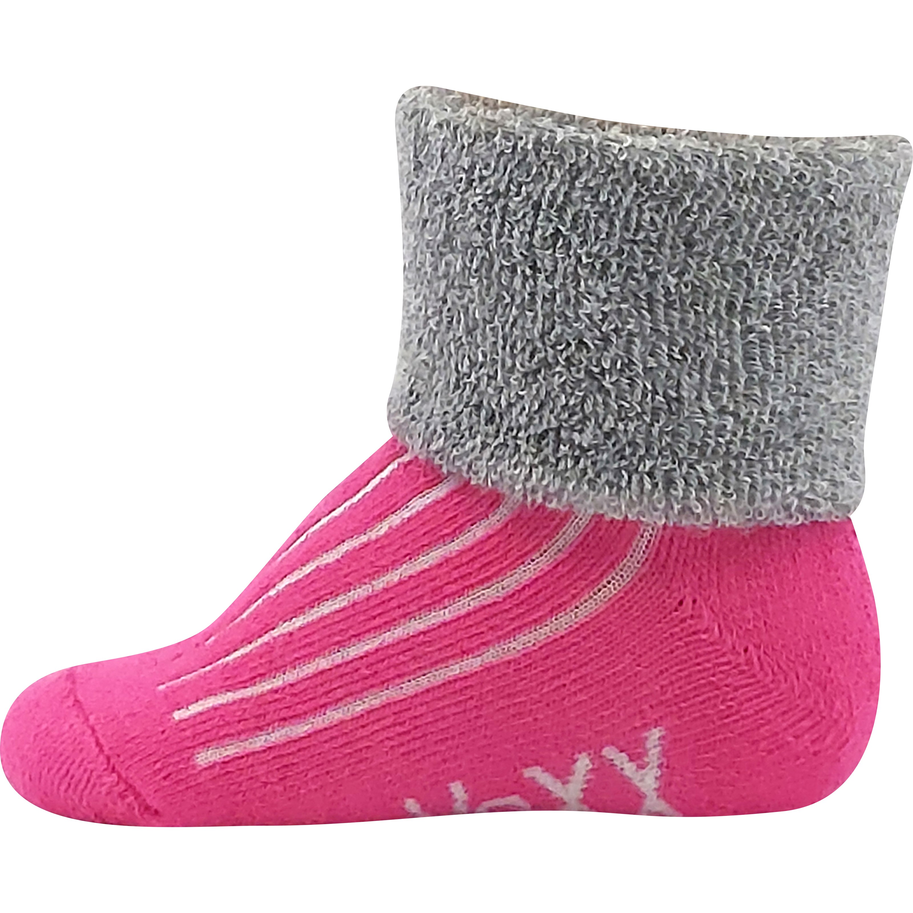 LUNIK colourful terry baby socks for girls (3 pairs) VoXX 122581 L-11