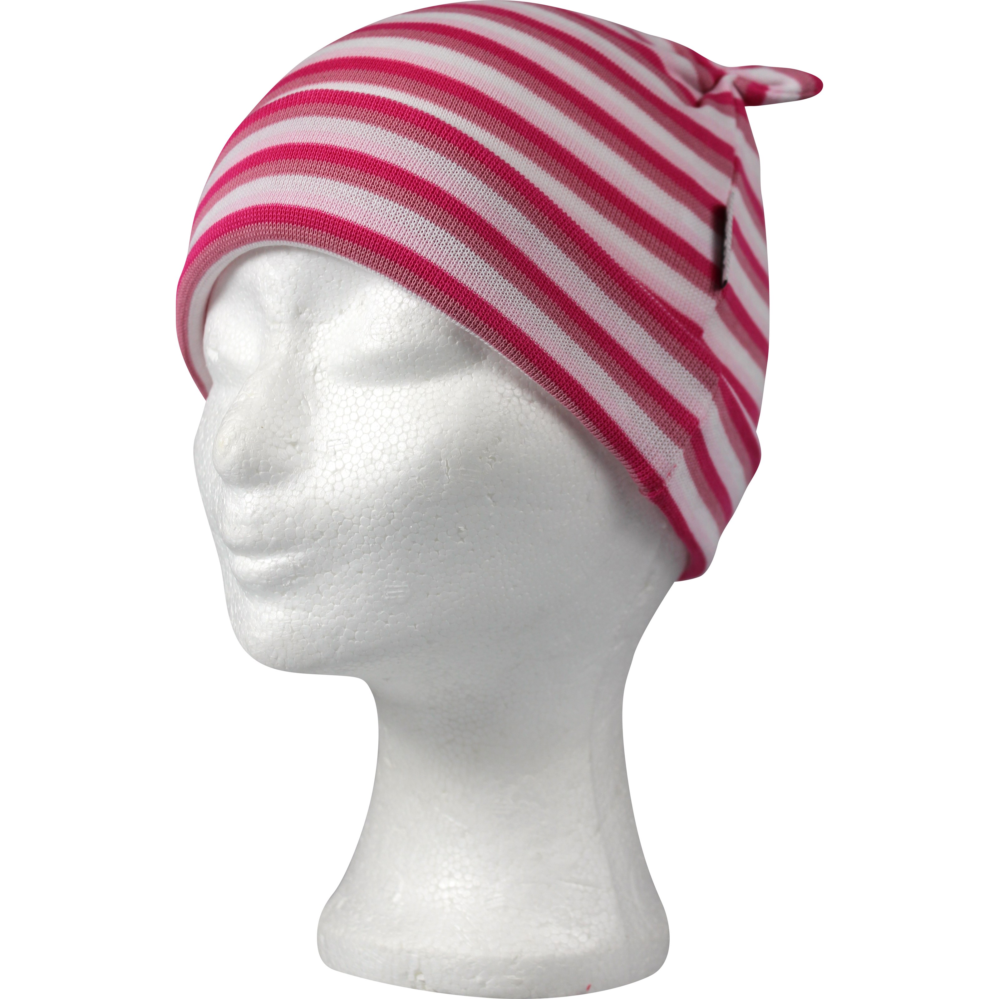 RAVČES EARS baby hat, cotton, WITH STRIPES, pattern C VoXX 122603 L-11