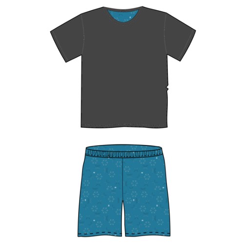 VENTOR short-sleeved pyjamas with a subtle pattern A-01 Lonka 125409 L-11