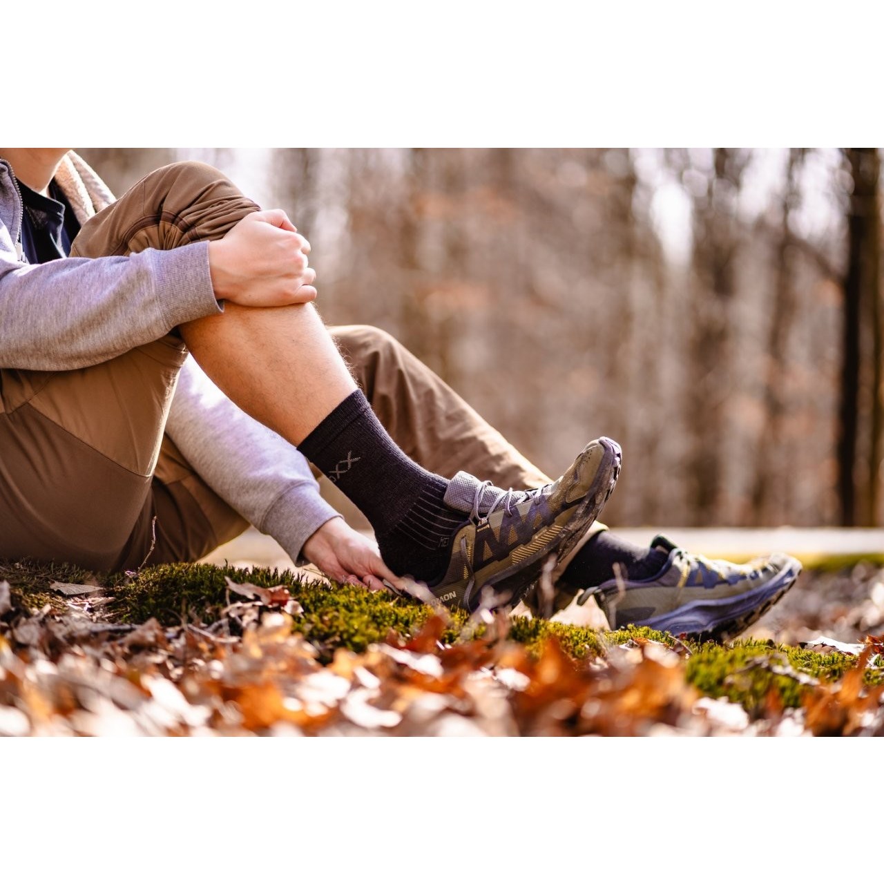 VOYAGE winter wool socks with silver BLACK VoXX 124564 L-11