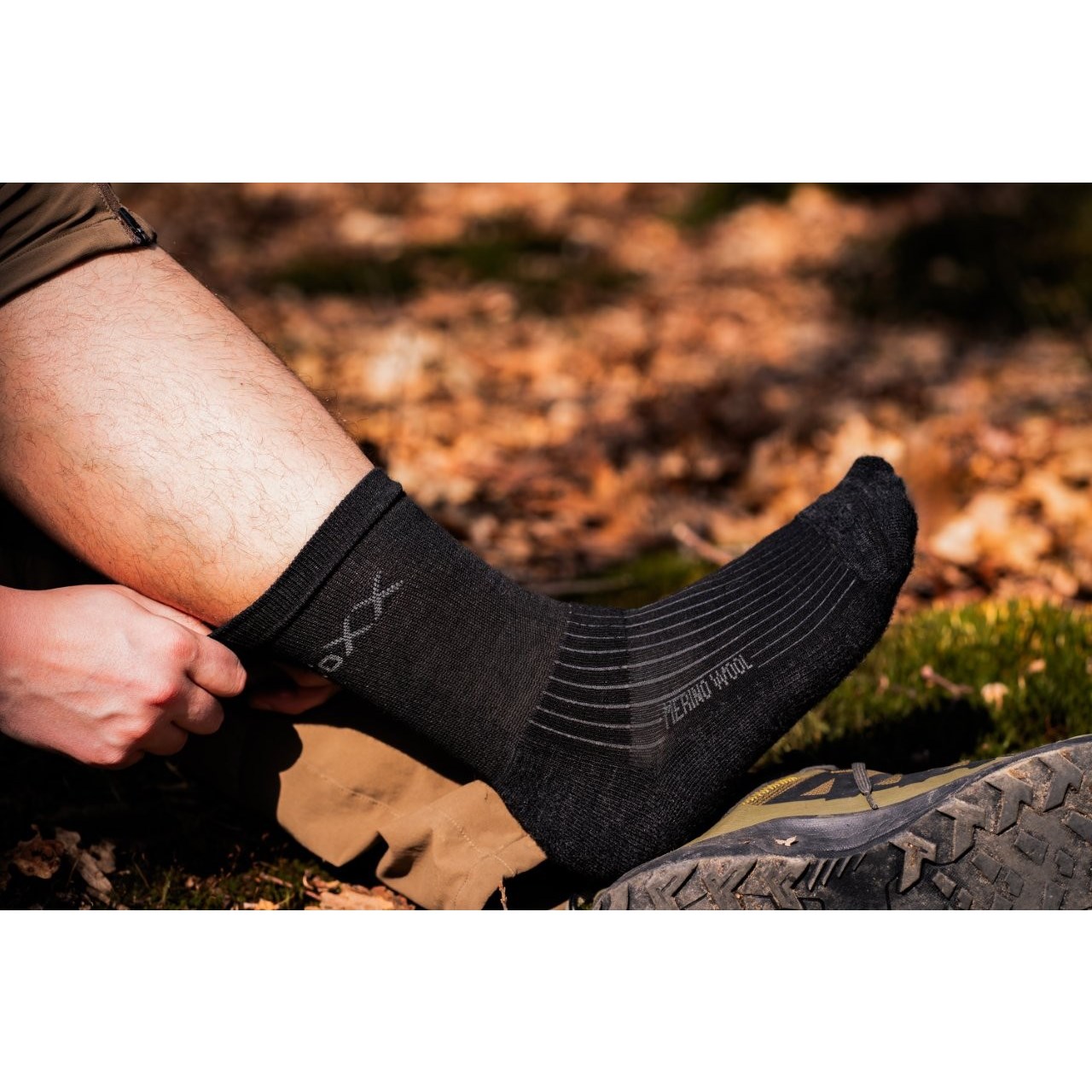 VOYAGE winter wool socks with silver BLACK VoXX 124564 L-11