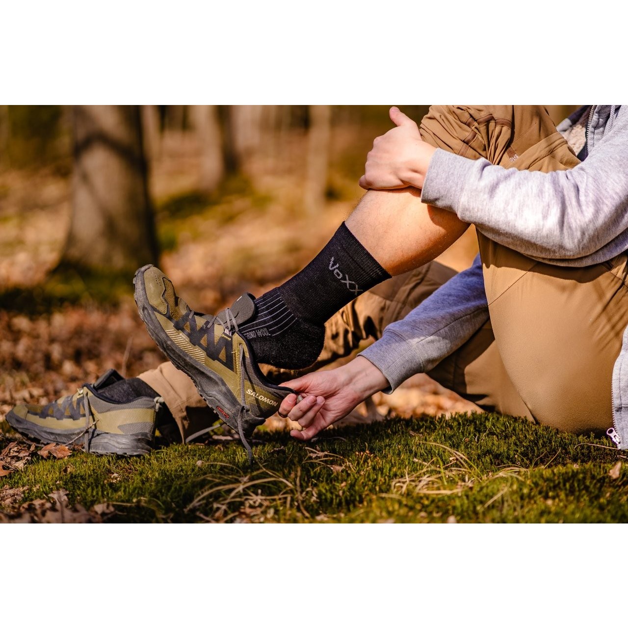 VOYAGE winter wool socks with silver BLACK VoXX 124564 L-11