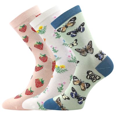 Children's socks 057-21-43 XVII with pictures GIRLS mix C (3 pairs)