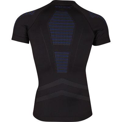 ActivePro 01 men's functional double-layer T-shirt with short sleeves, BLACK