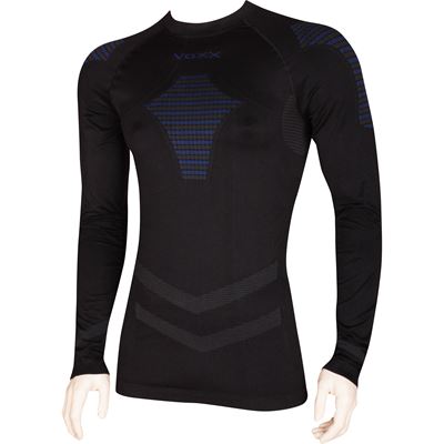 ActivePro 02 men's functional double-layer long-sleeved T-shirt BLACK