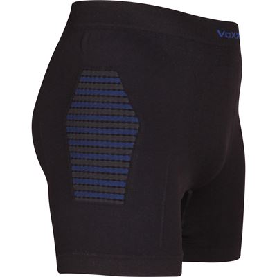 ActivePro 04 men's functional double-layer briefs, short, BLACK