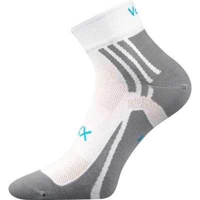 Thin ABRA socks with silver WHITE
