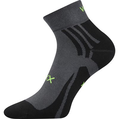 Thin ABRA socks with silver DARK GREY