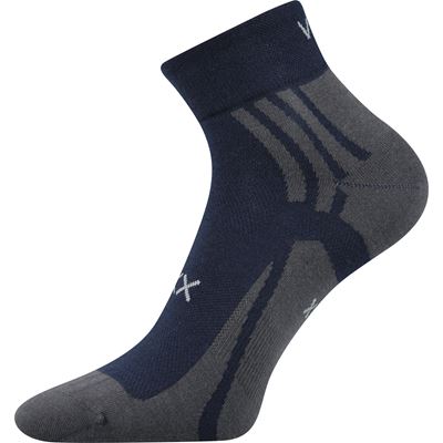 Thin ABRA socks with silver DARK BLUE