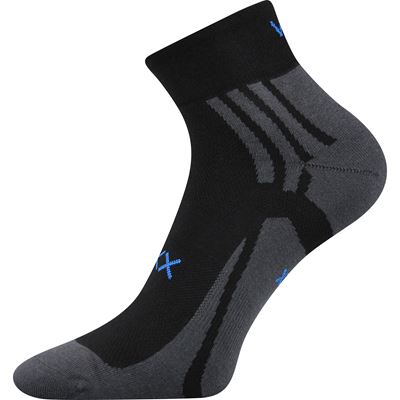 Thin ABRA socks with silver BLACK