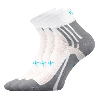 Thin ABRA socks with silver WHITE
