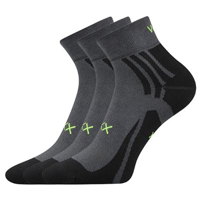 Thin ABRA socks with silver DARK GREY