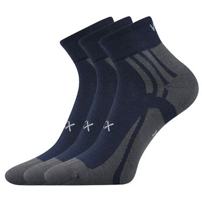 Thin ABRA socks with silver DARK BLUE