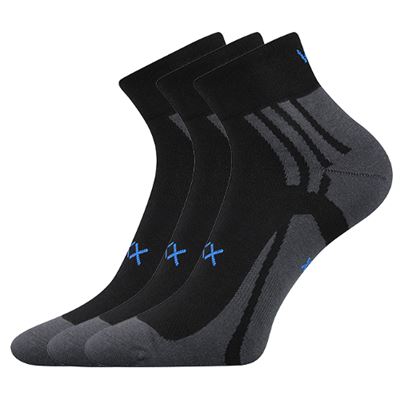 Thin ABRA socks with silver BLACK