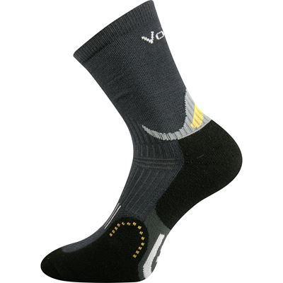 ACTROS dark grey sports socks with silver
