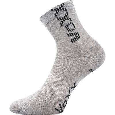 ADVENTURIK children's socks with silver LIGHT GREY MELANGE