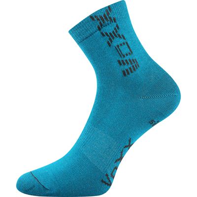 ADVENTURIK children's socks with silver DARK TURQUOISE