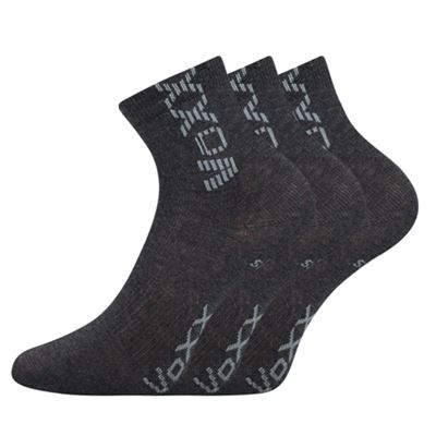 ADVENTURIK children's socks with silver DARK GREY MELANGE