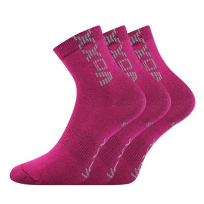 ADVENTURIK children's socks with silver FUXIA