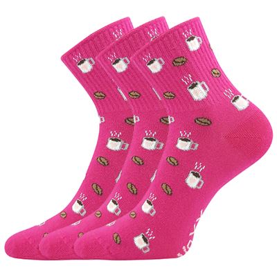 AGAPI women's summer socks with COFFEE images