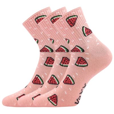 AGAPI women's summer socks with WATERMELON designs