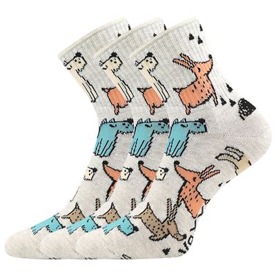 AGAPI women's summer socks with DOGS pictures