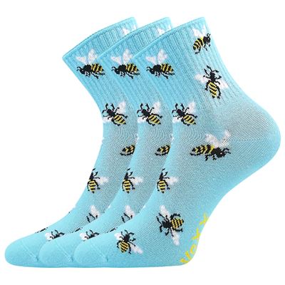AGAPI women's summer socks with BEE designs