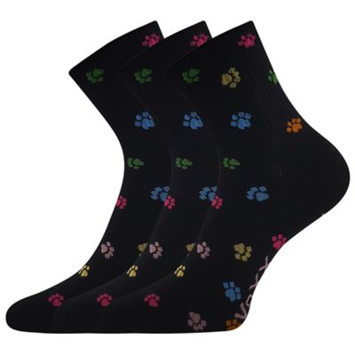AGAPI women's summer socks with paw print designs
