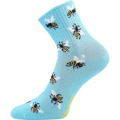 AGAPI women's summer socks with BEE designs