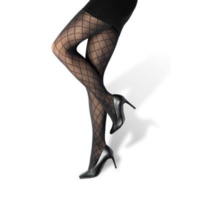 ALESSIA patterned tights NERO (black)