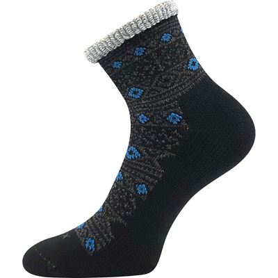 Women's winter wool socks ALESUND black