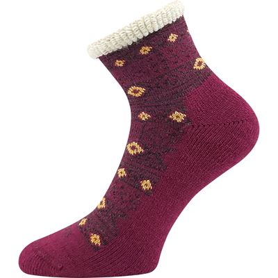Women's winter wool socks ALESUND fuchsia