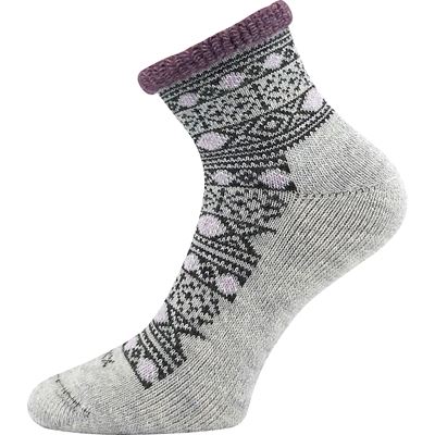 Women's winter wool socks ALESUND light grey melange