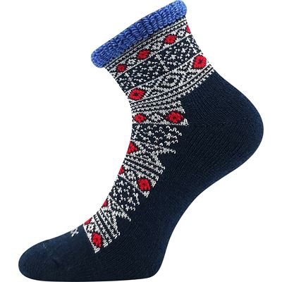 Women's winter wool socks ALESUND dark blue