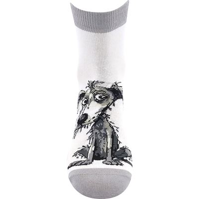 Women's summer socks ALÍK 01 with dogs MIX B (3 pairs)