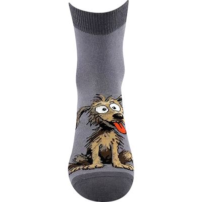 Women's summer socks ALÍK 01 with dogs MIX B (3 pairs)