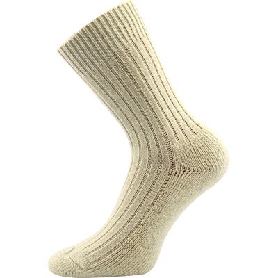 ALJAŠKA winter woollen socks, natural colour
