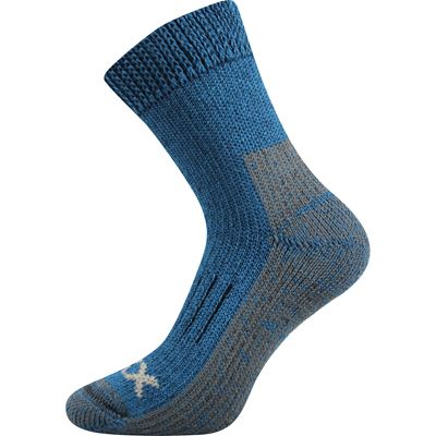 ALPIN winter thermo socks made of merino wool PETROLEUM